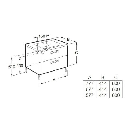 THE GAP ORIGINAL модуль для раковины 800 мм, белый матовый, плёнка