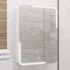 Зеркало шкаф LAPARET Atlas 60х80 влагостойкое, подсветка, димер и антизапотевание (подогрев)+розетка