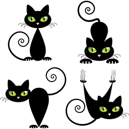 Black cat 2 Декор 10х10