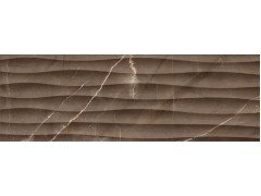 Миланезе дизайн Плитка настенная марроне волна 1064-0164 20х60