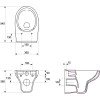 Унитаз подвесной Cersanit Nature безободковый, сиденье м/лифт