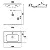 Раковина мебельная 45*70 см IDEAL цв. белый ID070-00CB00E-0000