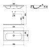 Раковина мебельная 45*90 см IDEAL цв. белый ID090-00CB00E-0000