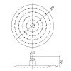 Верхний душ LAPARET круглый 250мм N289435002LPT
