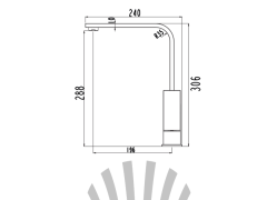 Смеситель для кухни LAPARET GEO N3064202LPT