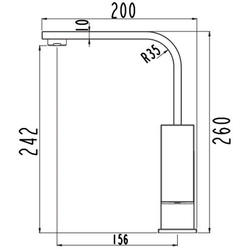 Смеситель для раковины LAPARET GEO высокий N4014402LPT