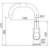 Смеситель для раковины LAPARET NOBIA высокий N4013502LPT