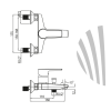 Смеситель для ванны/душа LAPARET ALAMERA N2032902LPT