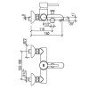 Смеситель для ванны/душа LAPARET MINILIADA N2039602LPT