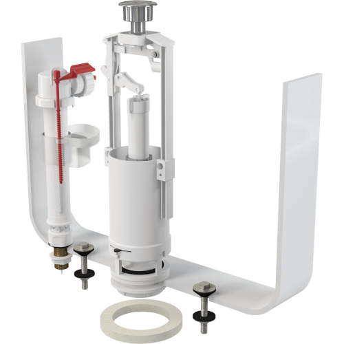 Выпускной комплект со стоп кнопкой, впускной механизм  А18  1/2, арт.SA2000SK 1/2" CHROM