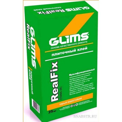 GLIMS-RealFix Клей для керамогранита усиленный (25 kg)