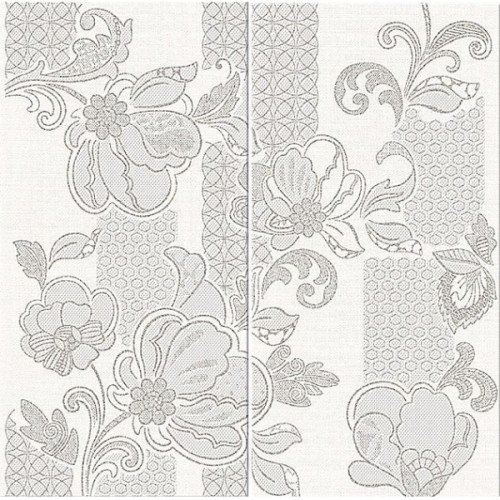 Панно ILLUSIO GREY PATTERN из 2 частей 63х63 (3 комплекта)