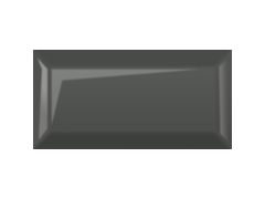 Плитка настенная Metrotiles Темно-серый грань 10х20  